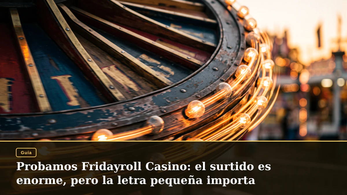 Probamos Fridayroll Casino: el surtido es enorme, pero la letra pequeña importa