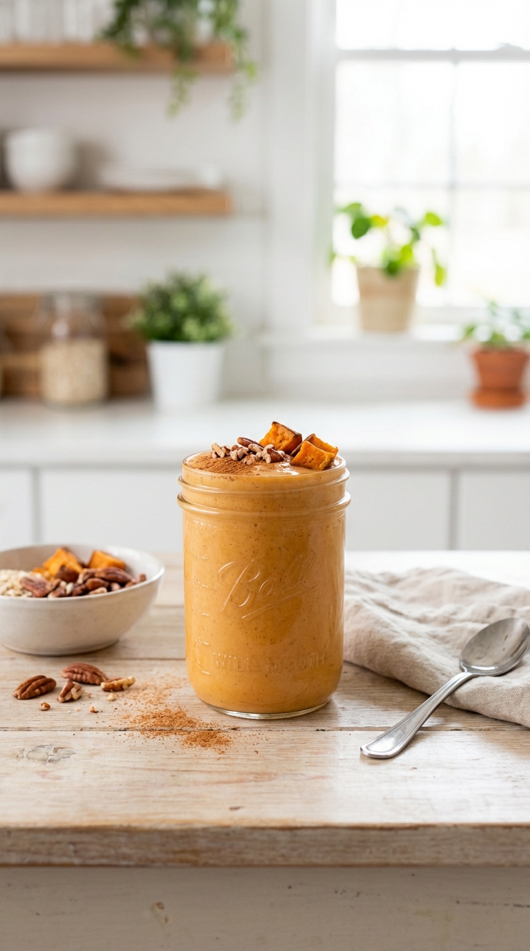 Sweet Potato Pie Blend — Comforting healthy dinner smoothie recipes