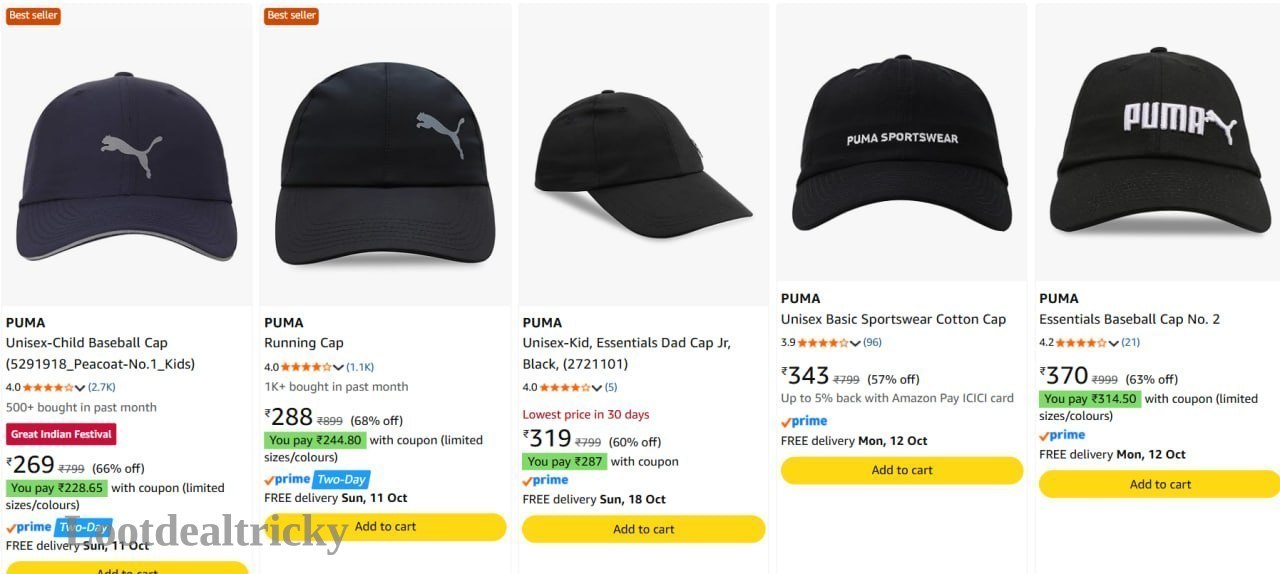 Puma Cap From – Just ₹288 | Loot Ka Maal