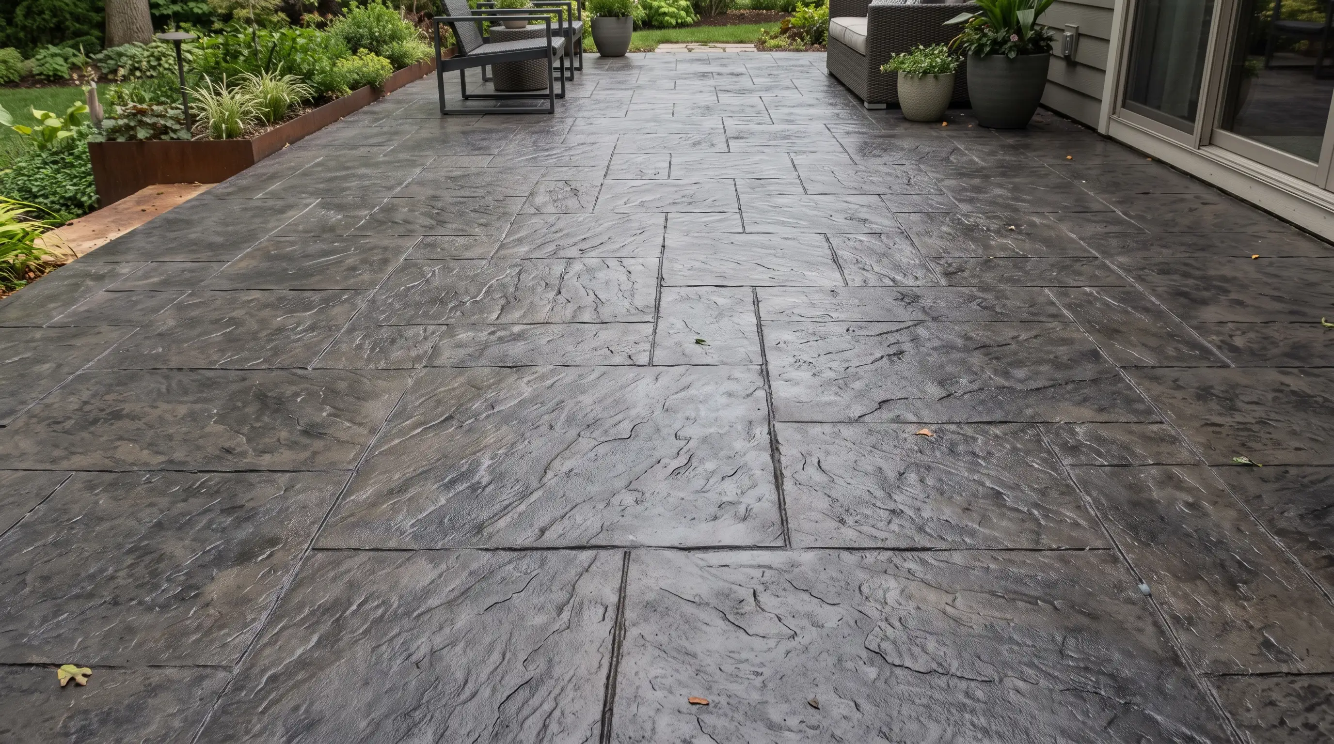 Stamped and Stenciled Concrete