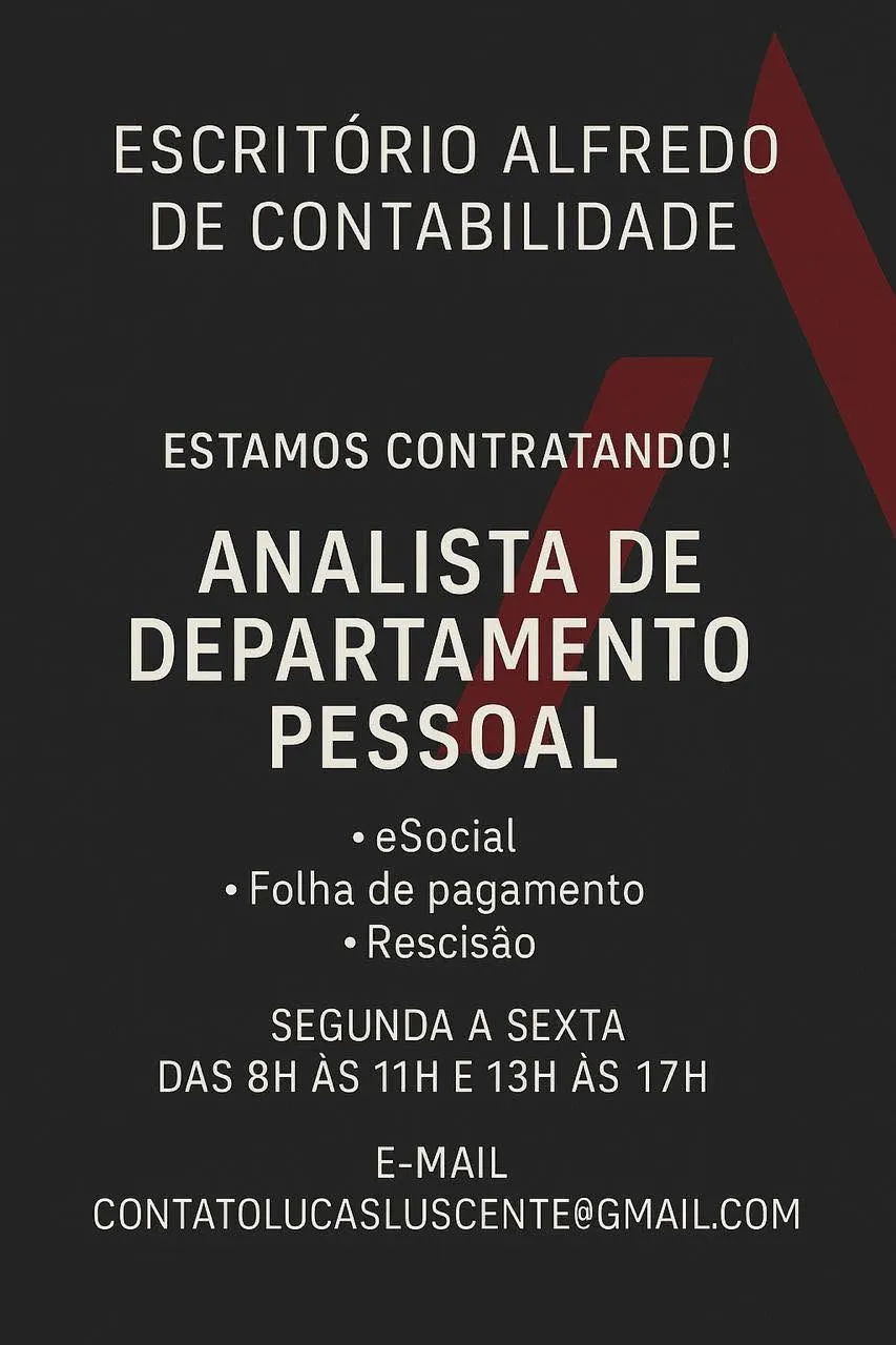 Analista De Departamento Pessoal