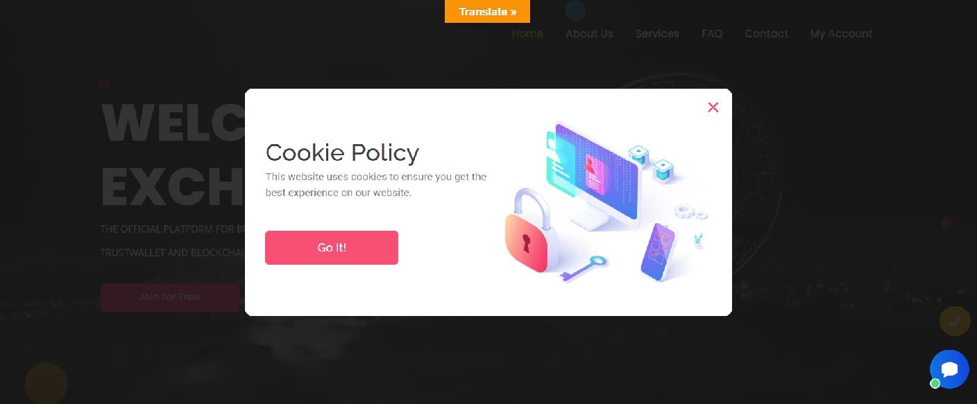 Screenshot of proexchangeactivation.website