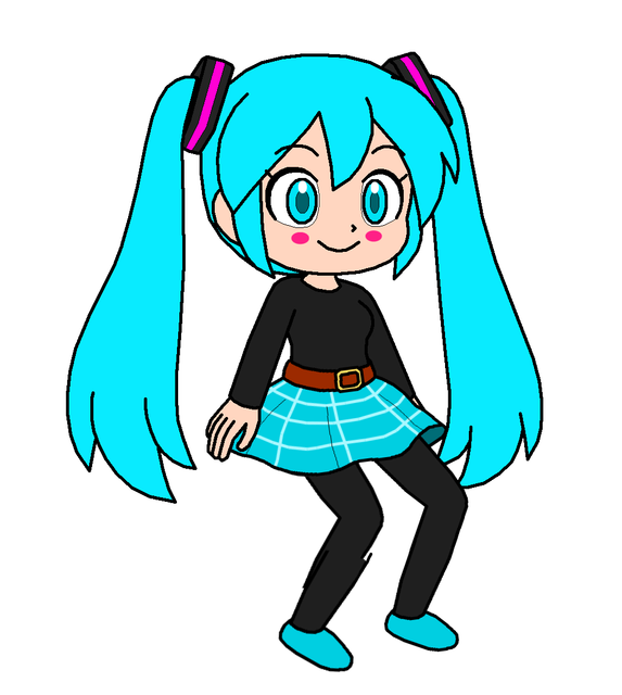 Hatsune Miku SMB sitting