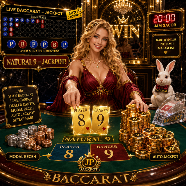 Baccarat Live Casino Dealer Cantik Jackpot