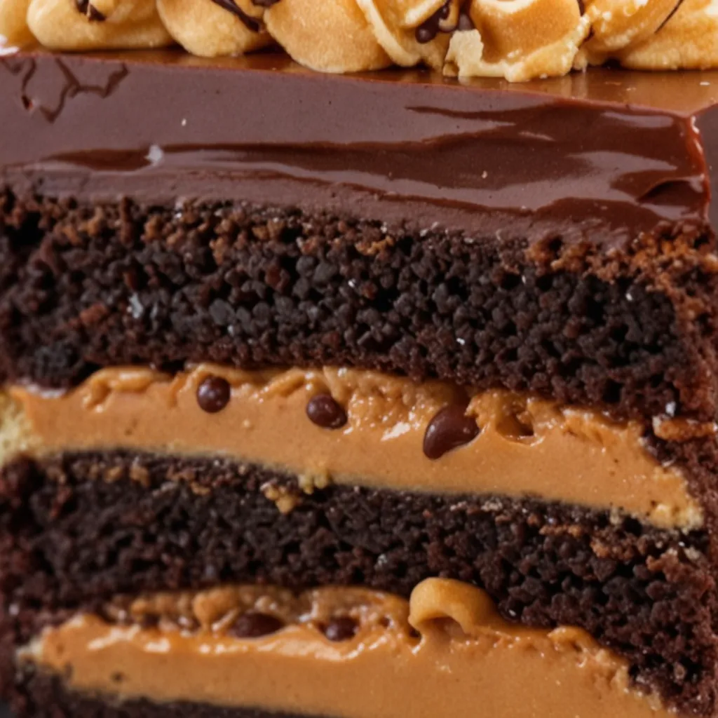 Heavenly Chocolate Peanut Butter Ooey Gooey Cake Recipe