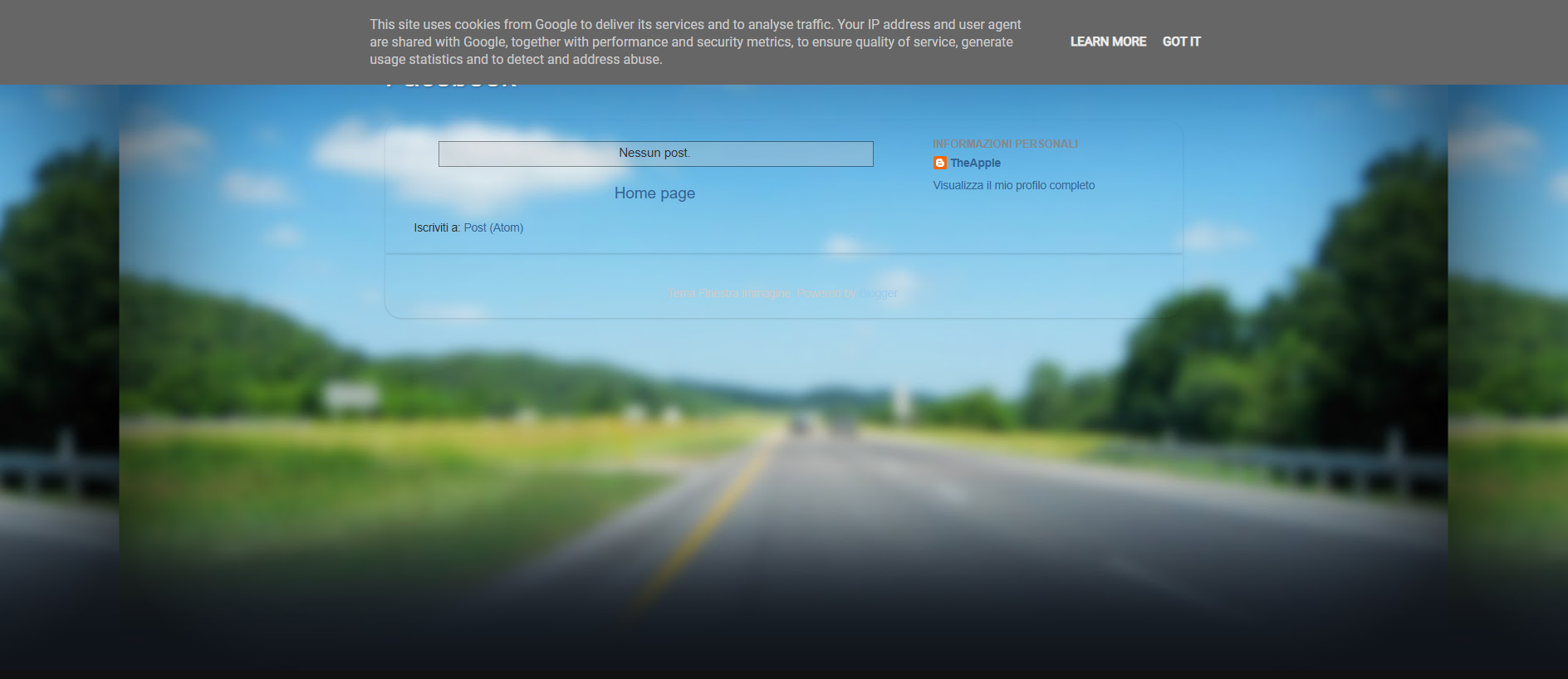 Forensic screenshot of facebooklogin1234.blogspot.com showing the phishing page layout
