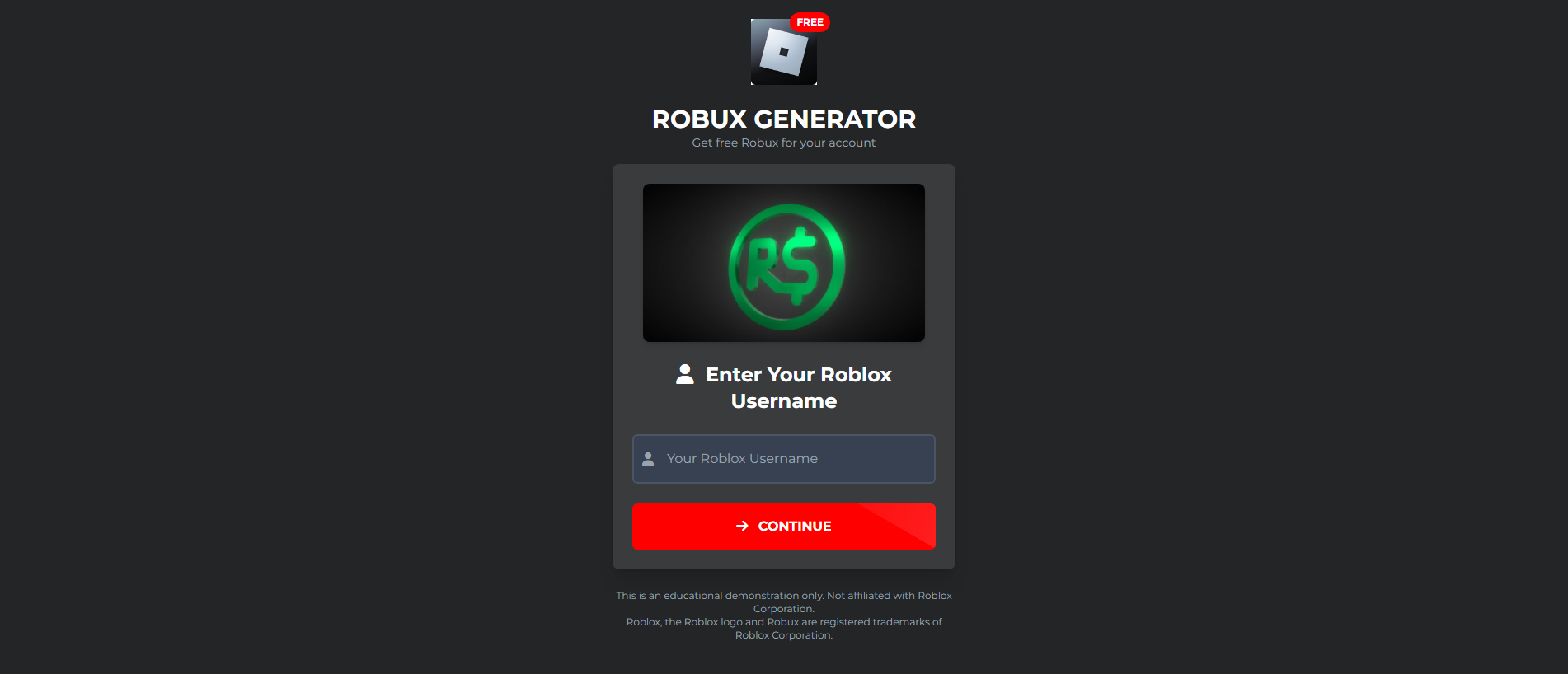 Forensic screenshot of 10k--robux2026.blogspot.com showing the phishing page layout