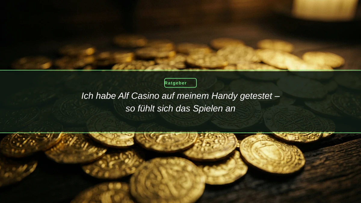 Ich habe Alf Casino auf meinem Handy getestet – so fühlt sich das Spielen an