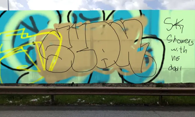 Graffiti artwork by SRAK