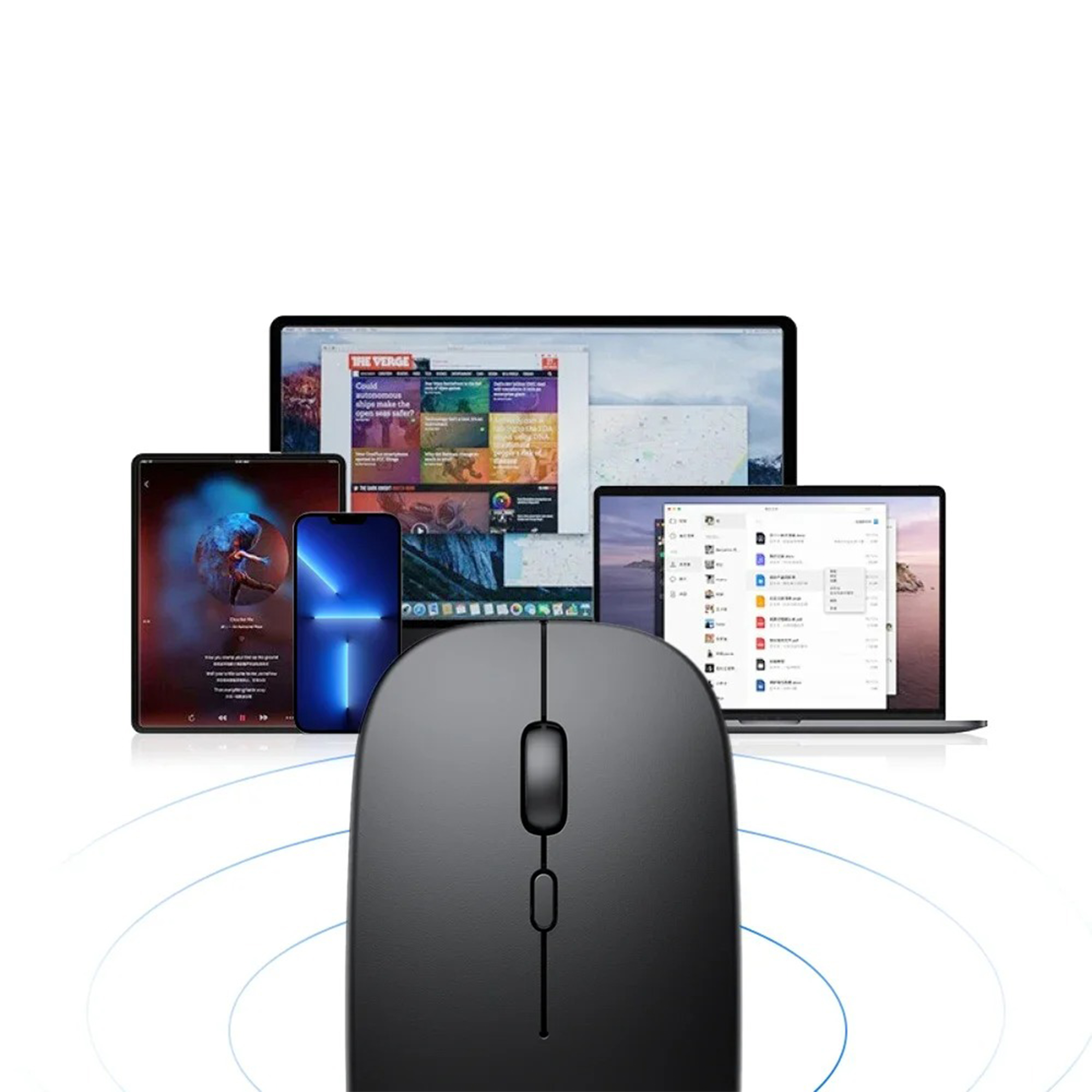 Wiederaufladbare Bluetooth-Maus 2.4GHz