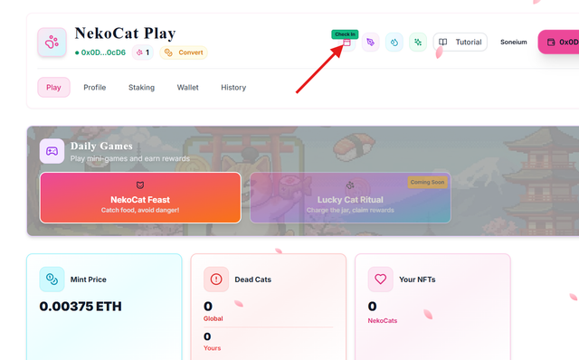 check in neko