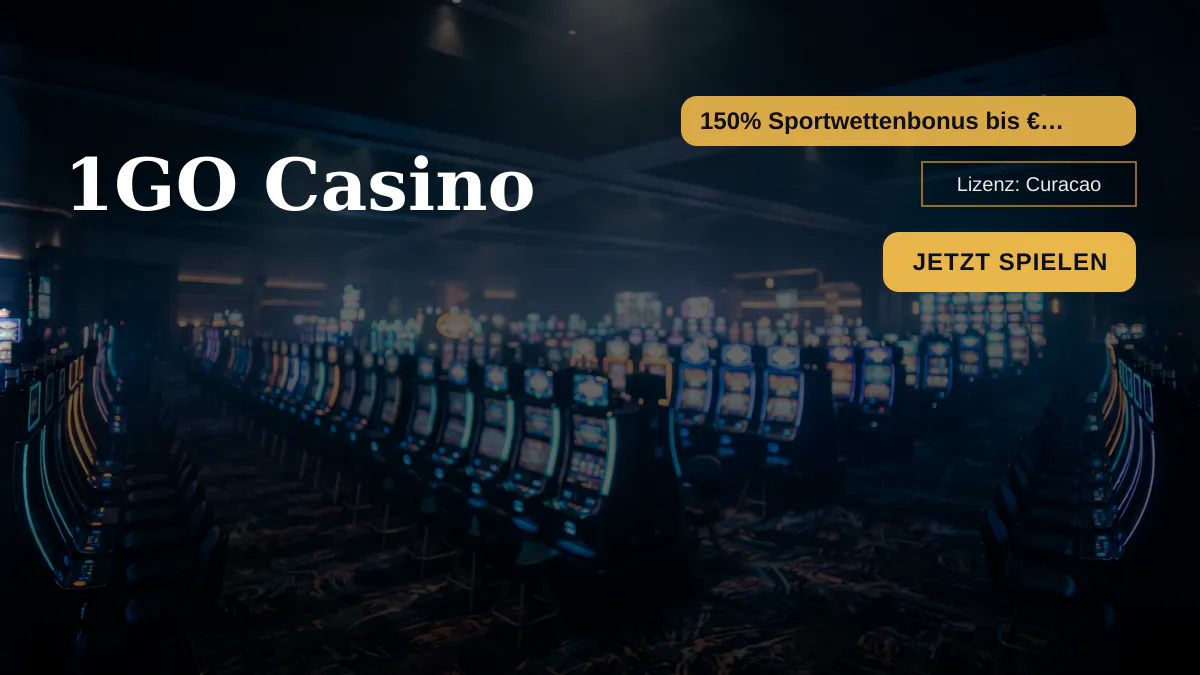 1GO Casino — Willkommensbonus 150% Sportwettenbonus bis €100 10, Zahlungen: Visa, Mastercard, Skrill, Neteller, Sofort
