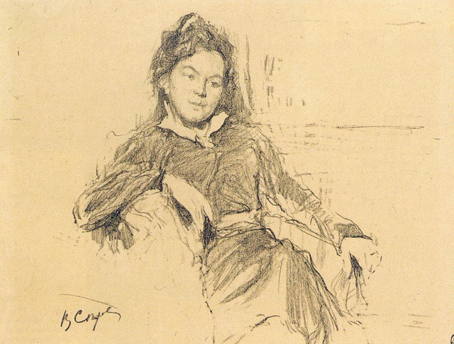 Портрет художницы А П Остроумовой Лебедевой 1899.jpg