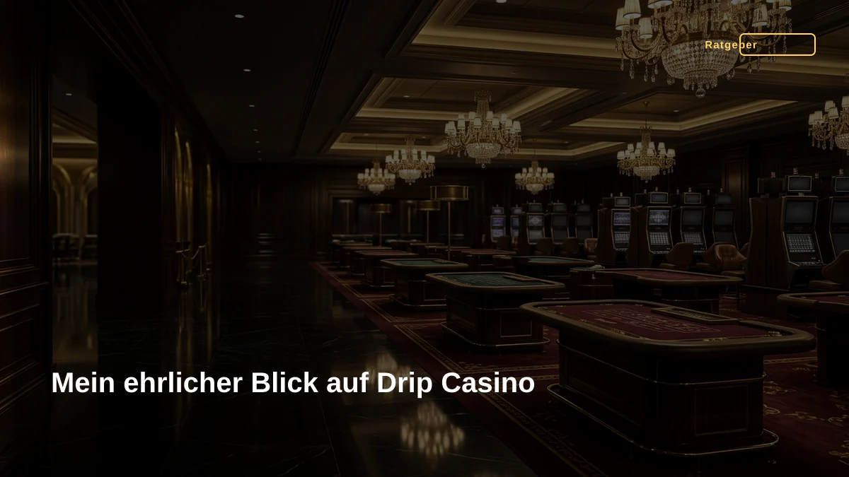 Mein ehrlicher Blick auf Drip Casino