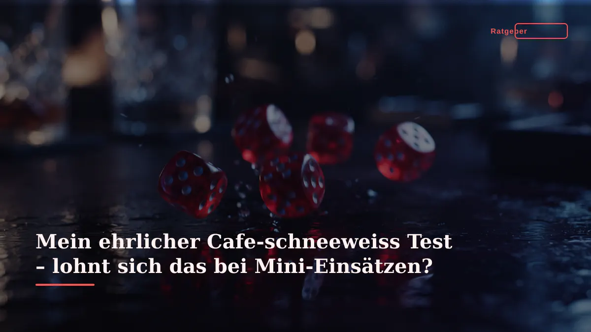 Mein ehrlicher Cafe-schneeweiss Test – lohnt sich das bei Mini-Einsätzen?