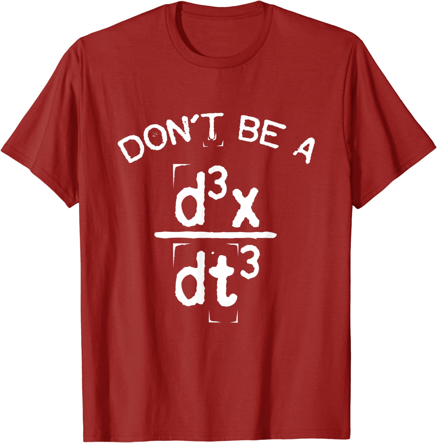 "Don't Be A Jerk" Mathematical Equation Funny T-Shirt - Geek Humor Graphic Tee, Black - View #10