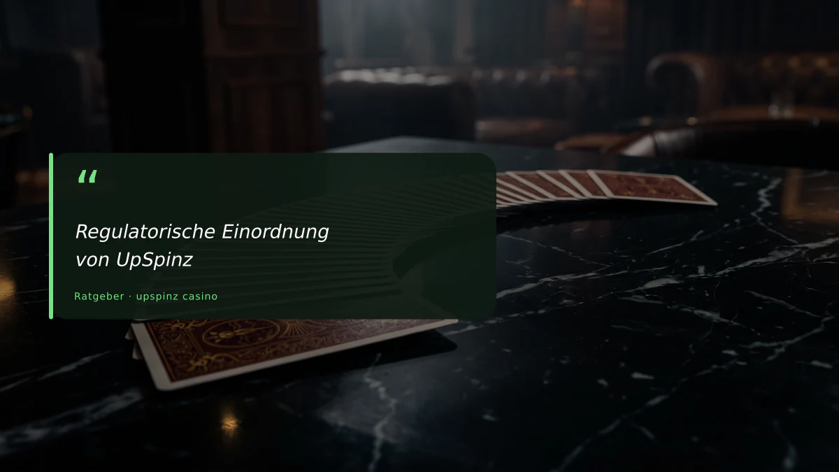 Regulatorische Einordnung von UpSpinz