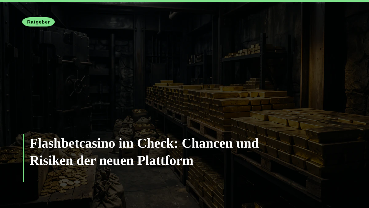 Flashbetcasino im Check: Chancen und Risiken der neuen Plattform