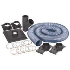 Dust Collector Extractor System Hose Kit (2 x 3m, 2 Gates, Valves & Connectors)