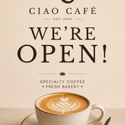 We're Open Poster