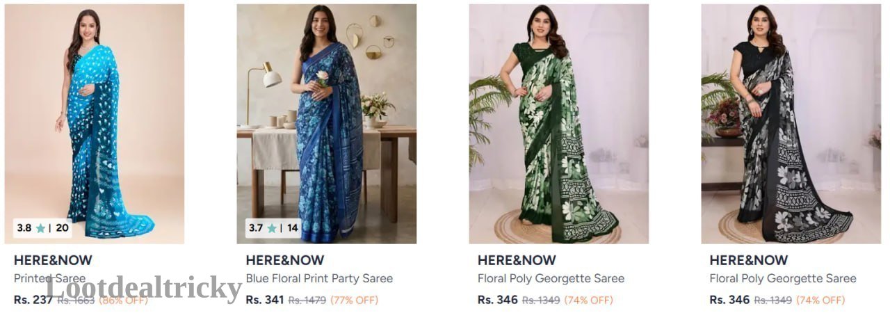 Here Now Saree – Just ₹237 | Loot Ka Maal Here Now Saree – Just ₹237 | Loot Ka Maal
