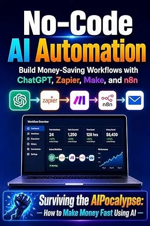 No-Code AI Automation: Build Money-Saving Workflows with ChatGPT, Zapier, Make, and n8n