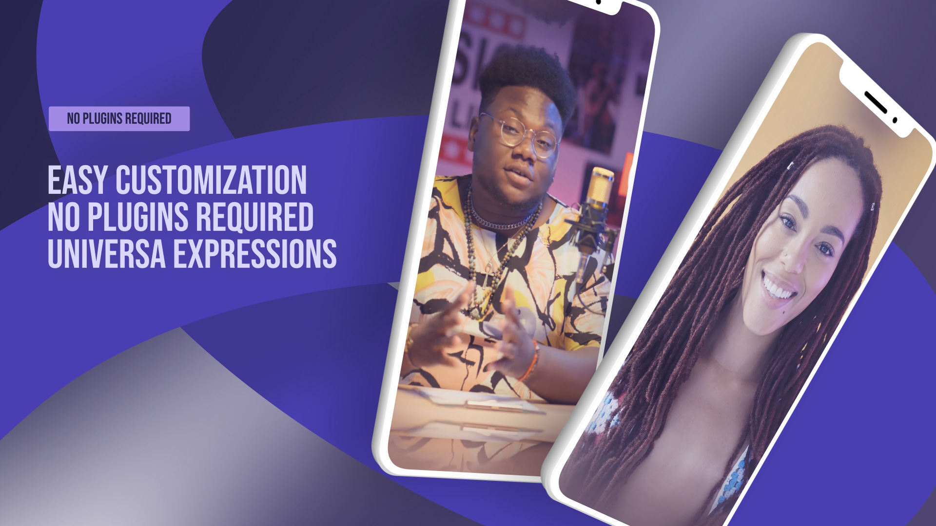 Purple Phone Screen Mockup