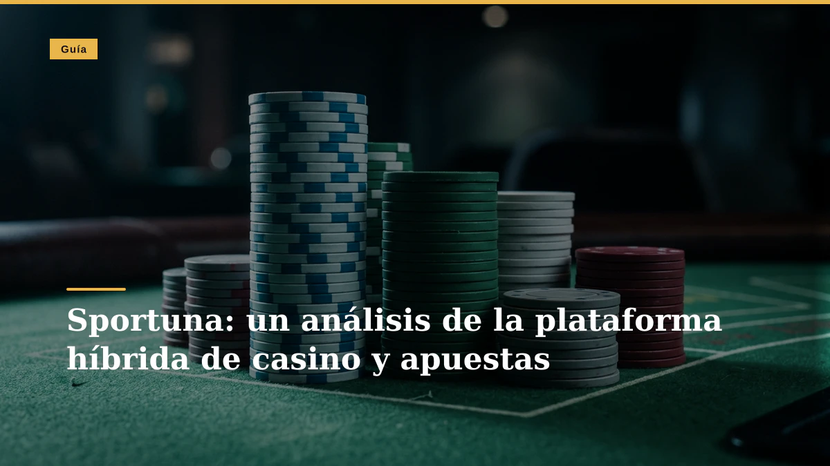 Sportuna: un análisis de la plataforma híbrida de casino y apuestas