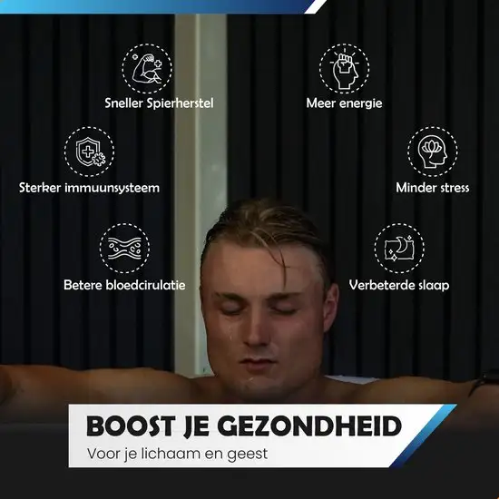 Icelution ijsbad ovaal XL - 2- personen opvouwbaar zitbad - gezondheid en herstel -Wim Hof Methode - Ice Bath - ZitBadXL.nl