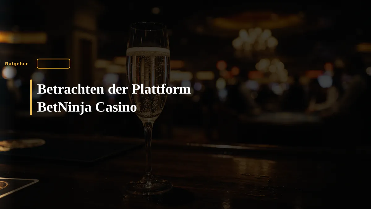 Betrachten der Plattform BetNinja Casino