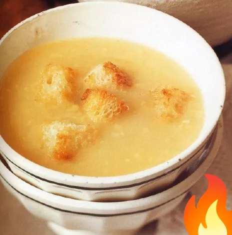 Постер Чесночный суп с крутонами