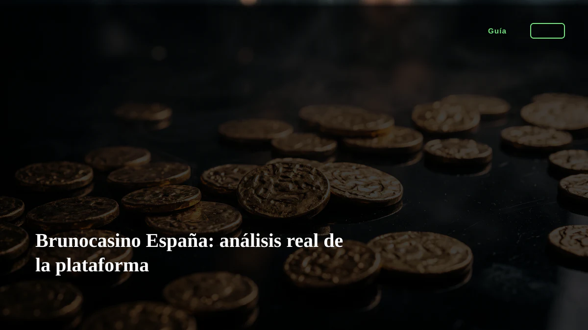 Brunocasino España: análisis real de la plataforma