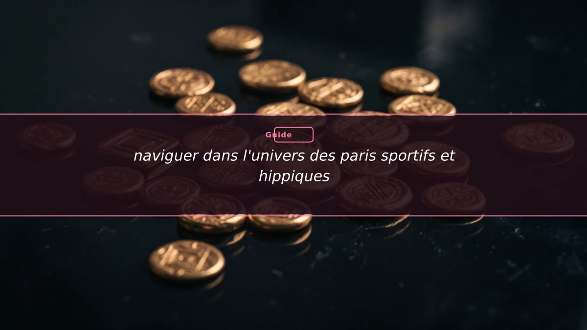 naviguer dans l'univers des paris sportifs et hippiques