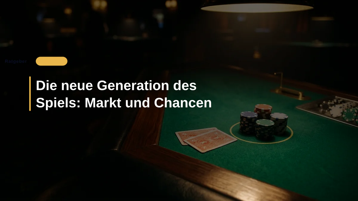 Die neue Generation des Spiels: Markt und Chancen