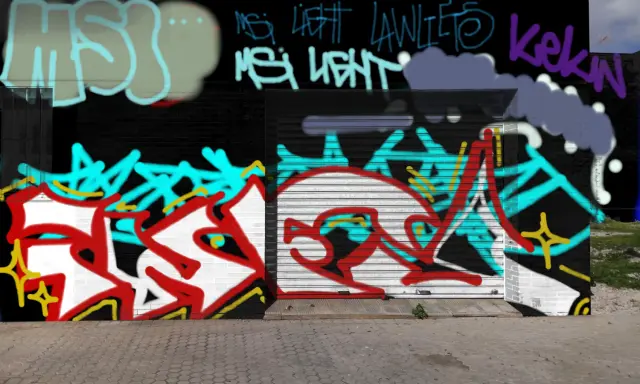 Graffiti artwork by infu