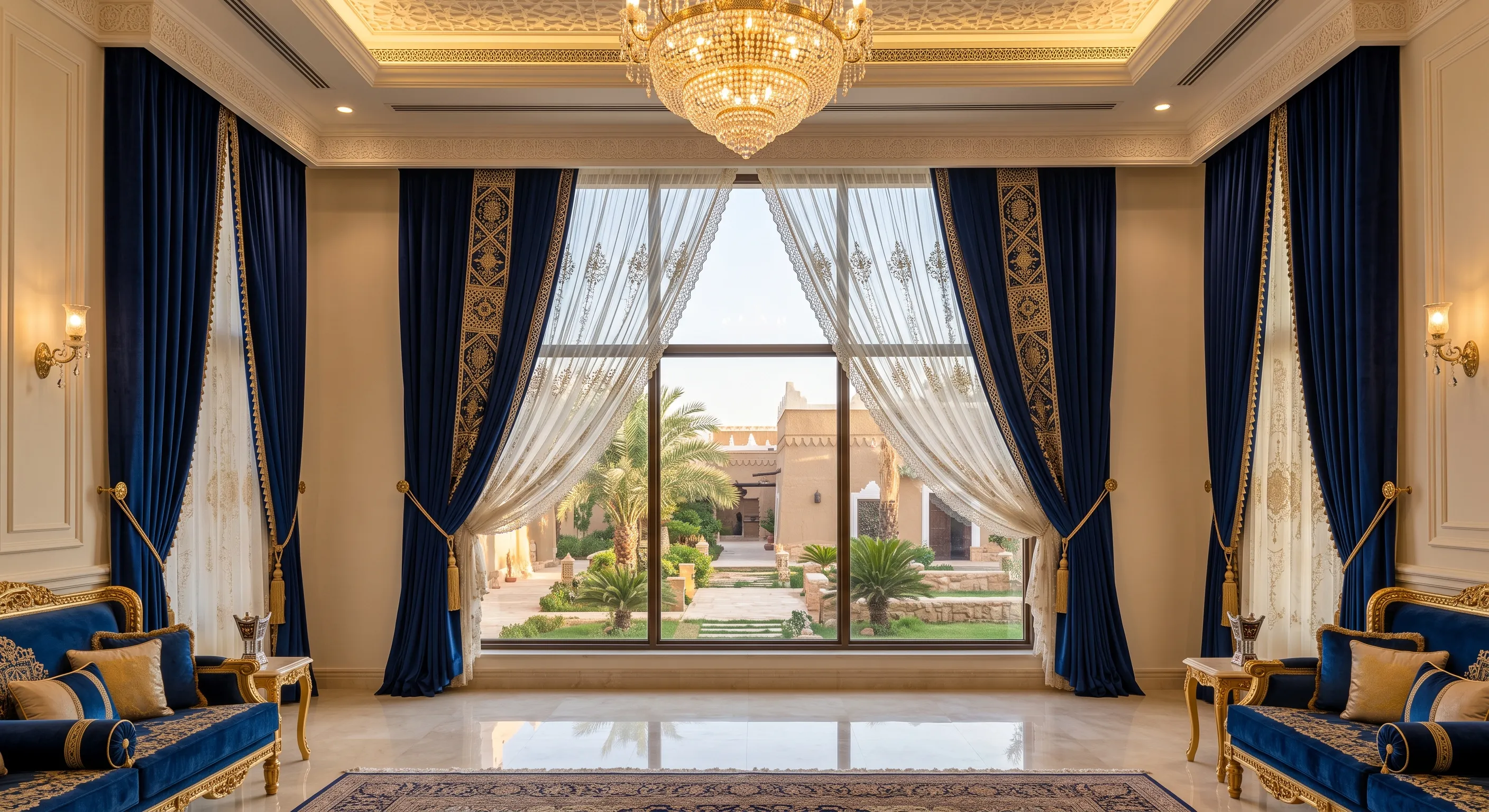 حليات وربطات ستائر مذهبة