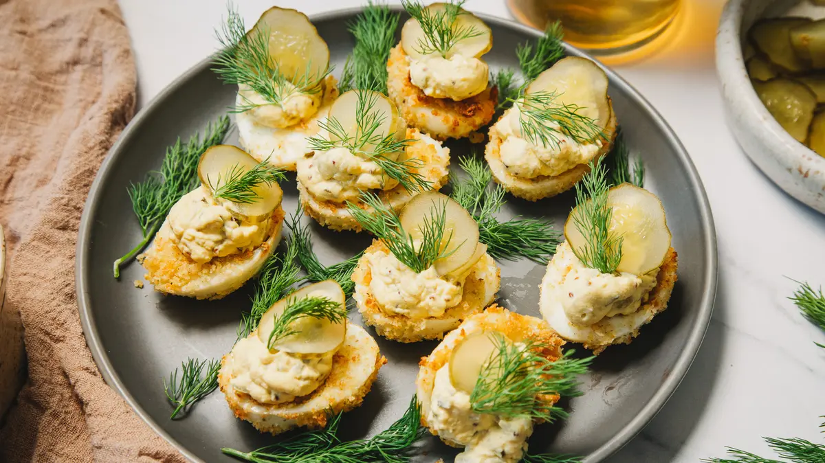 Pickle-Infused Deviled Eggs Take Center Stage
