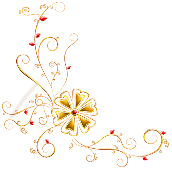 Transparent Floral Deco Ornament Picture.png