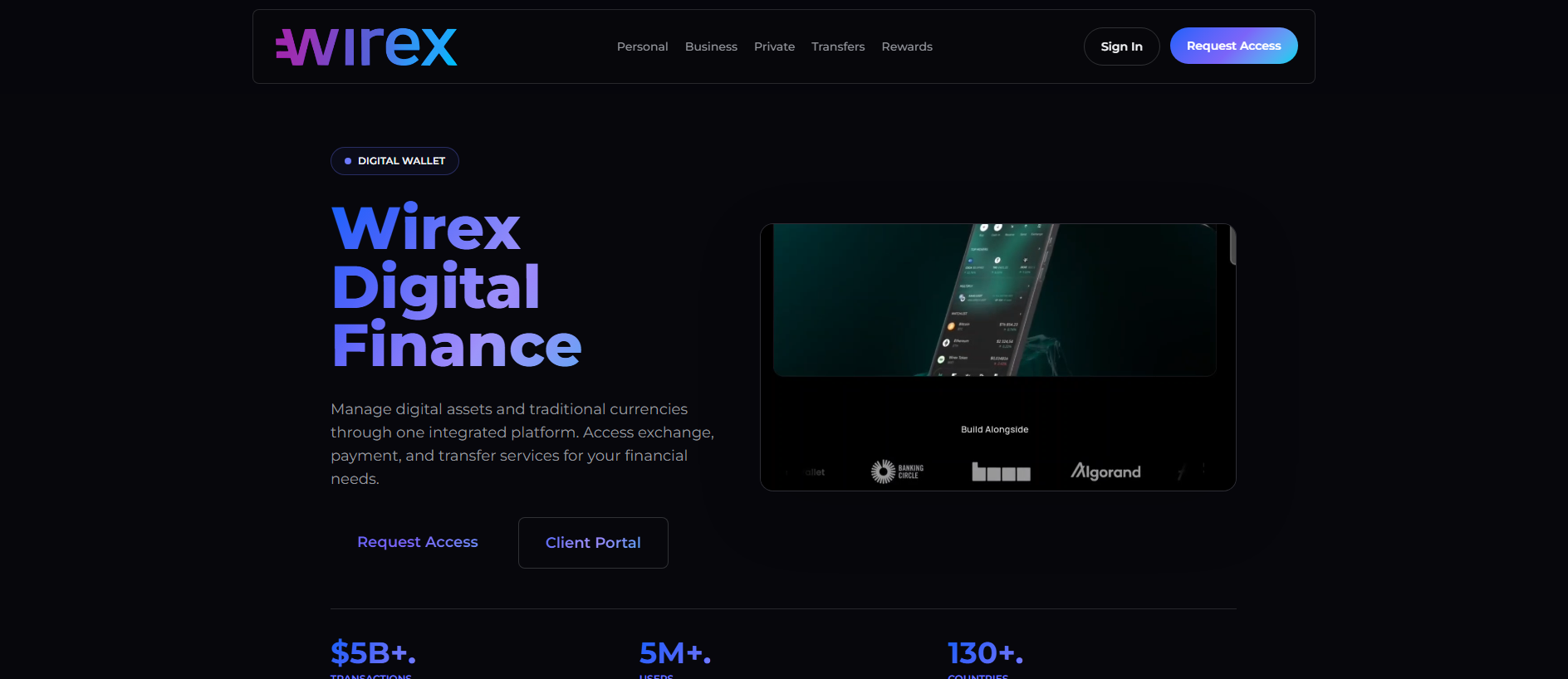 Stored capture of wirex-one.com