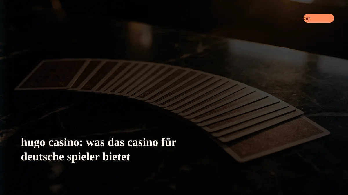 hugo casino: was das casino für deutsche spieler bietet