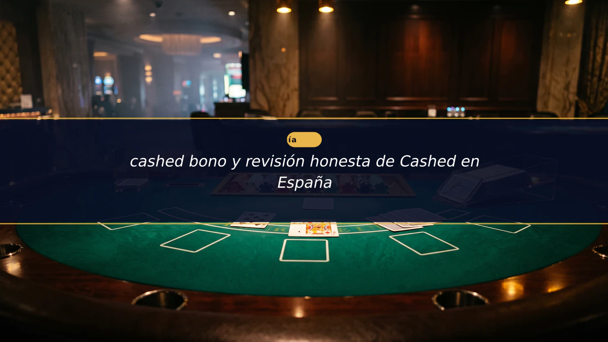 cashed bono y revisión honesta de Cashed en España