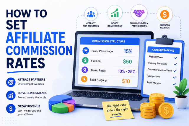 How to set affiliate commission rates that attract top affiliates