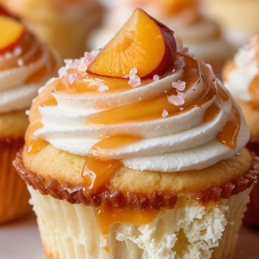Honey Peach Cream Cheese Cupcakes Recipe