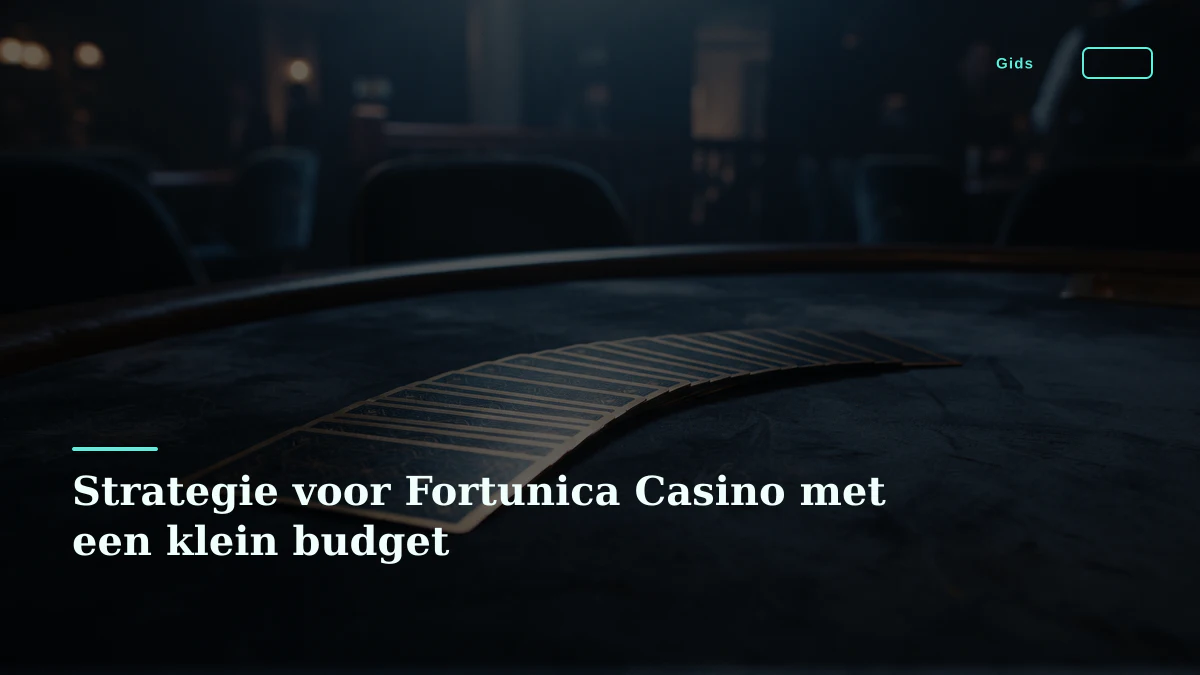 Strategie voor Fortunica Casino met een klein budget