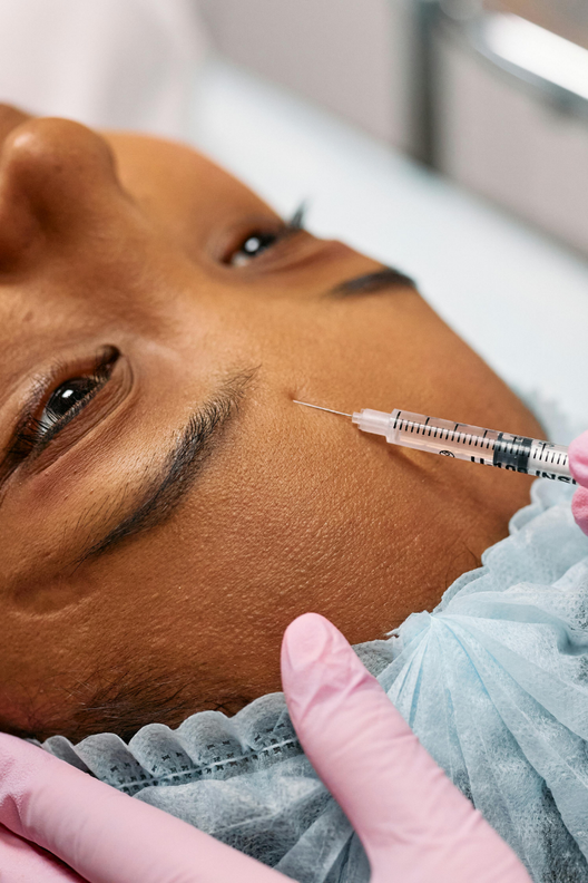 Neuromodulator treatment results at Let's Face It Med Spa in Denver.