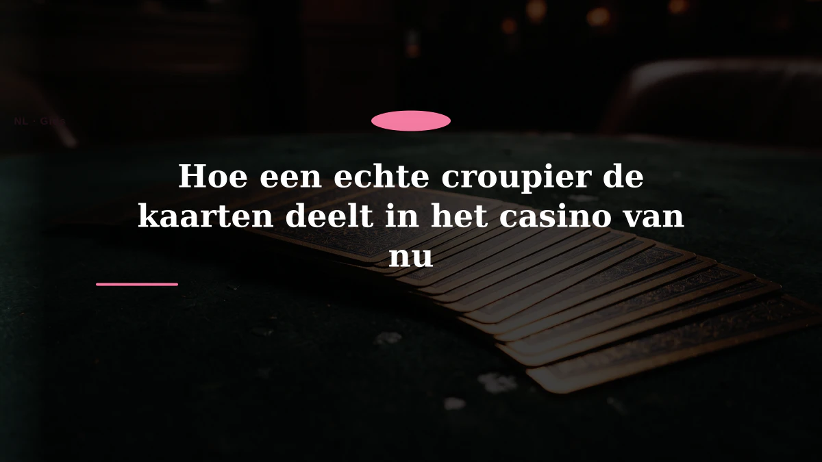 Hoe een echte croupier de kaarten deelt in het casino van nu