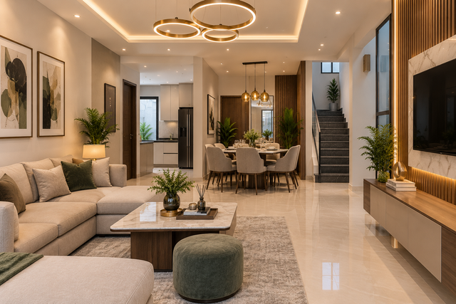 5 Marla House Interior Living Space