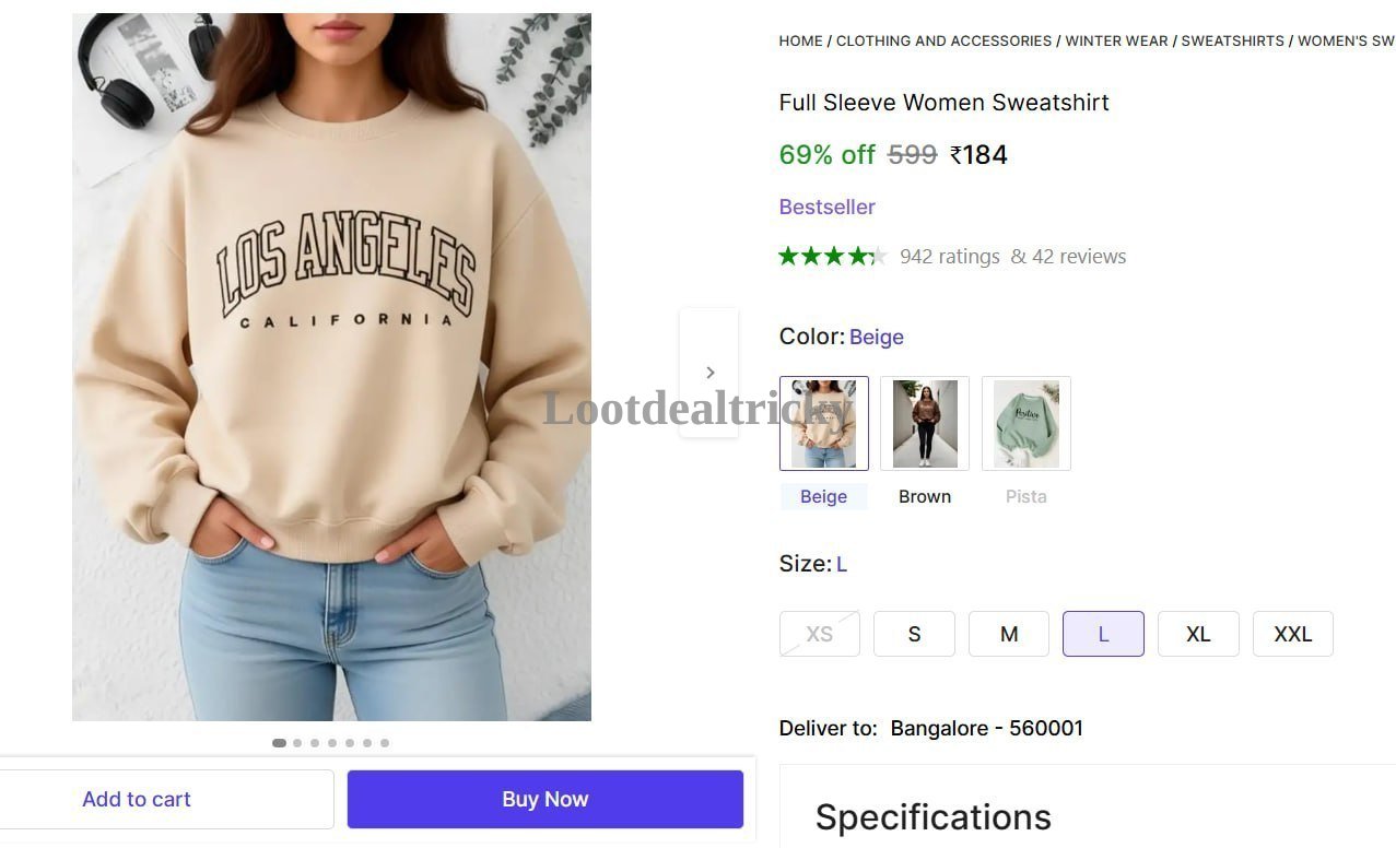 Women S Sweatshirt Offer Image