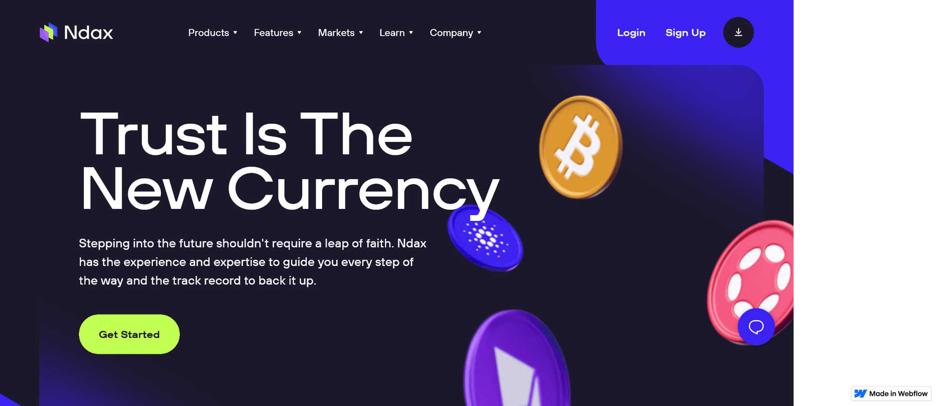 Stored capture of sso-en-nndax.webflow.io