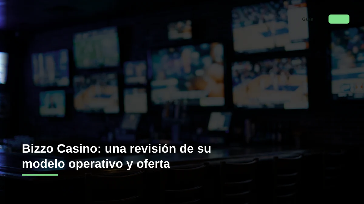 Bizzo Casino: una revisión de su modelo operativo y oferta